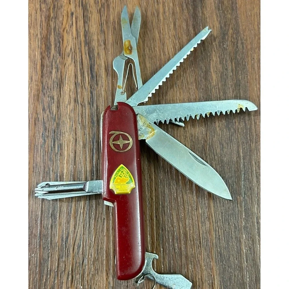 Vintage Diamond Superior Multi Purpose Army Knife North Carolina Tarheel‎ State